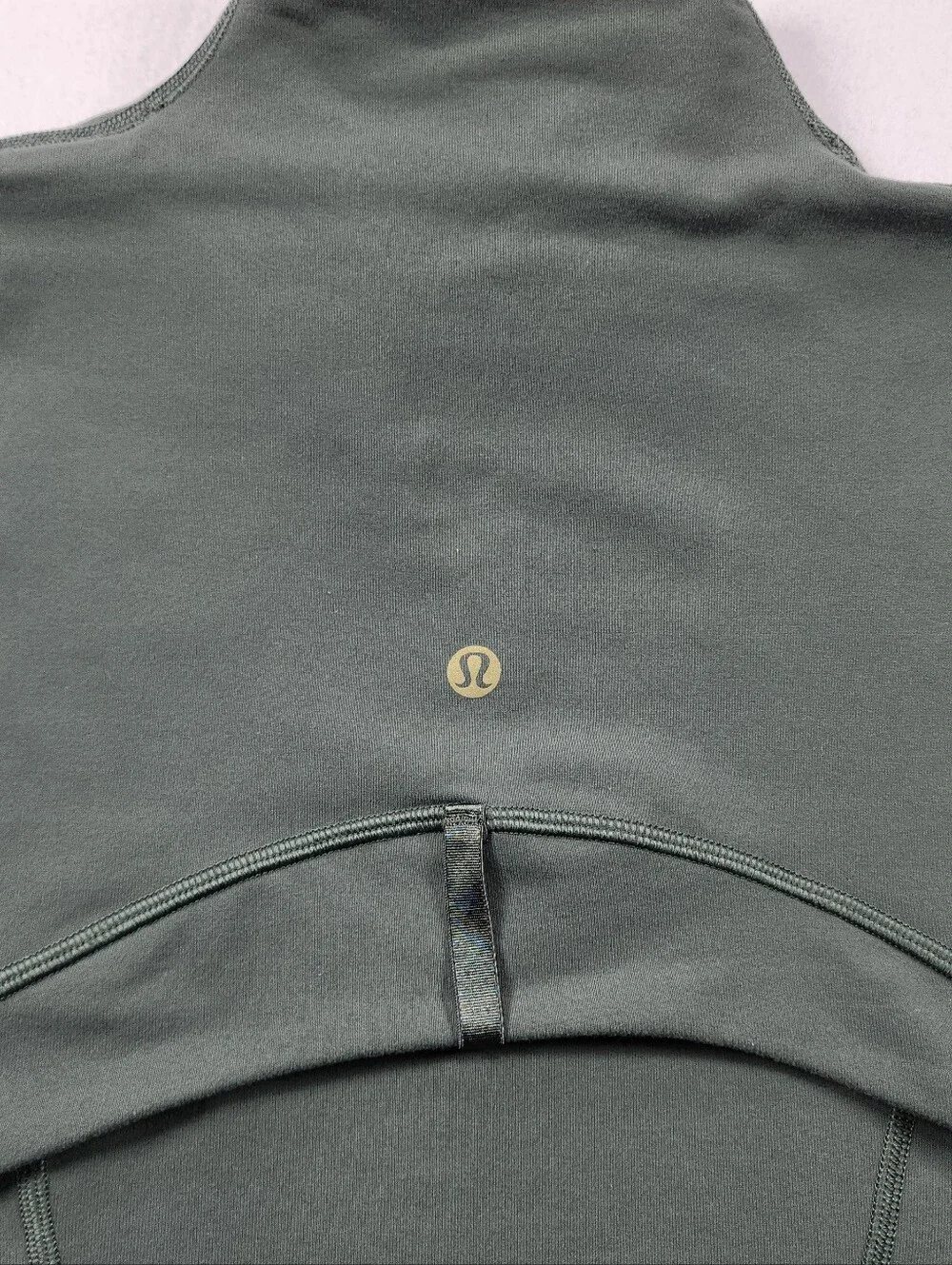 Lululemon Define Jacket Luon Green Gold Zip Thumbholes Size 8